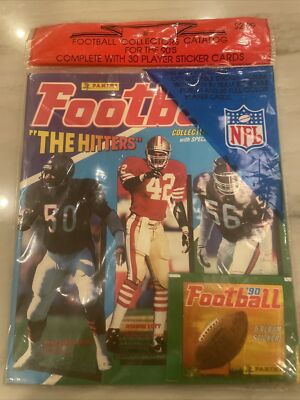 1990 Panini NFL Football Sticker Album & 5 Sticker Packs Sealed in ...