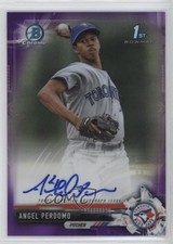 2017 Bowman Chrome Prospect Purple Refractor /250 Angel Perdomo #CPA-AP Auto 5j0