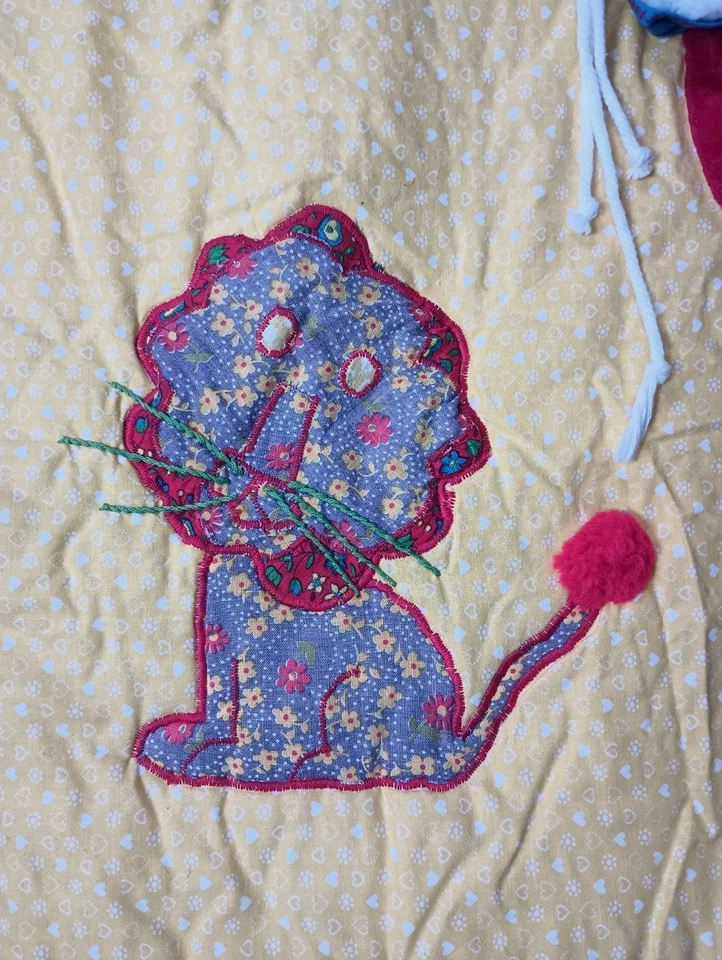 Manta de bebé vintage payaso cuna casera globos circo panel colgante Halloween Foto 4 de 4