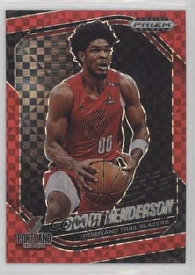 2024-25 Panini Prizm Black Red Power Prizm 27/75 Scoot Henderson #13 1o7n