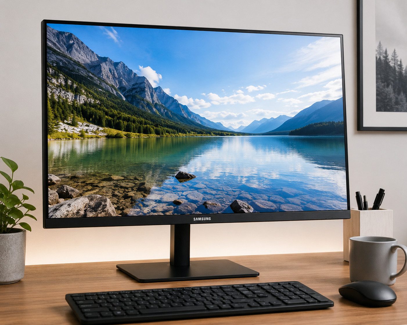 Samsung 27-Inch IPS Business Essential Monitor Full HD HDMI VGA
