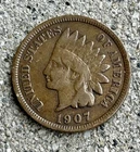 1907 Indian Head Cent - Exact Coin - Save With Combined Shipping