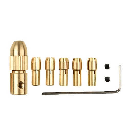8pcs Messingbohrfutter-Spannzangenstück Für Dremel-Drehwerkzeugadapter 0,5-3mm - Bild 3 von 14