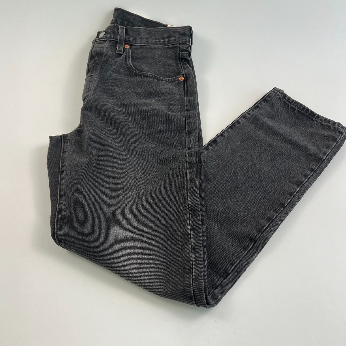 Levi's Premium Women 501 Original Fit High Rise Jeans Black 26x30