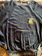 Iron Maiden 1984 World Slavery Tour Crew Sweatshirt RARE Embroidered shirt