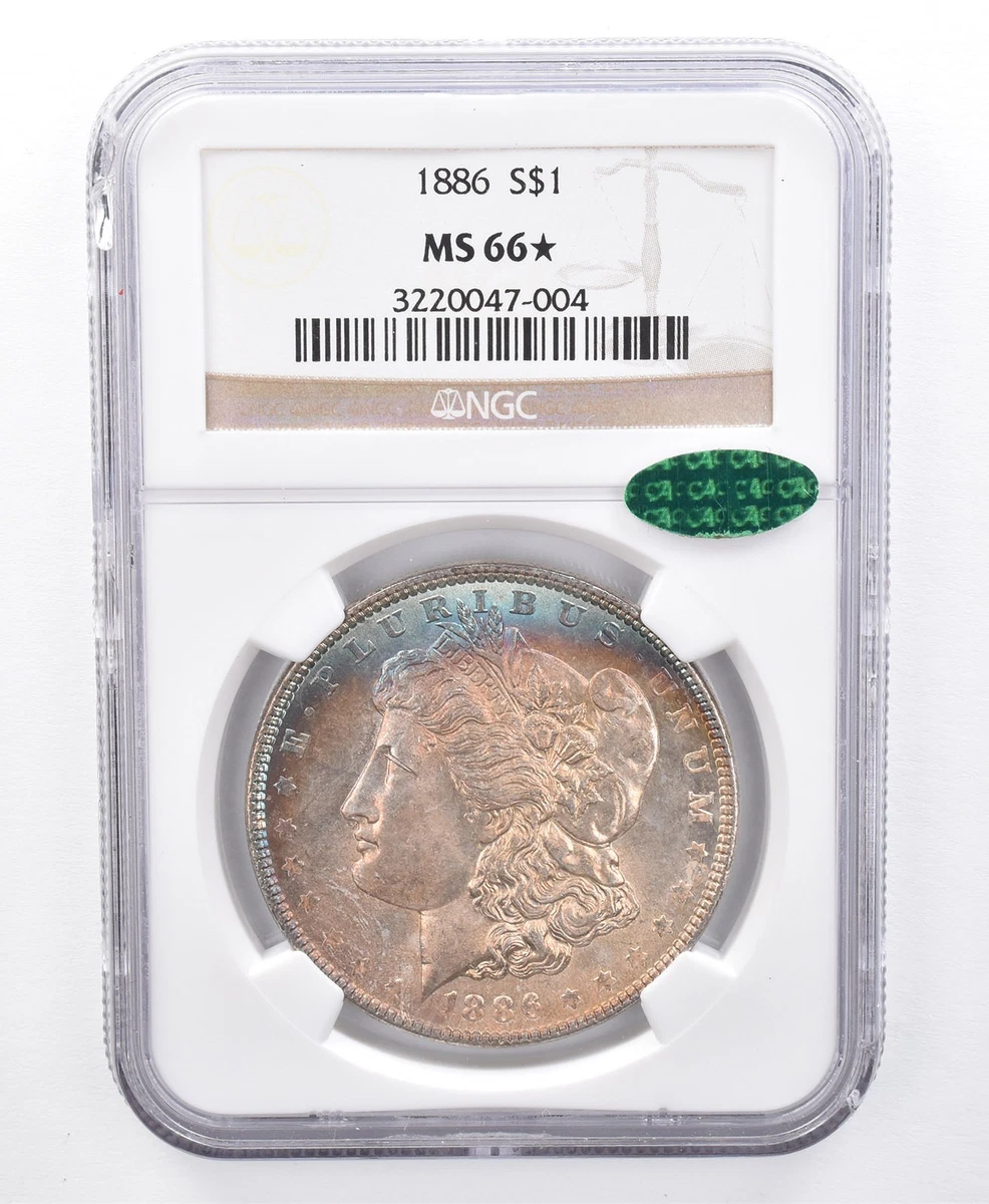 MS 66 Graded 1886 Year Morgan US Dollars (1878-1921) for sale | eBay