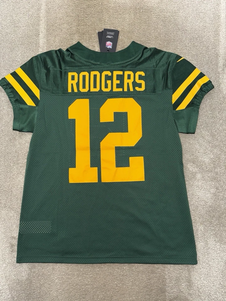 Camiseta Aaron Rodgers Nike Elite NFL Green Bay Packers Años 50 CLÁSICA MVP Talla 44 L Foto 3 de 4