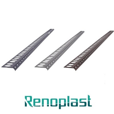 Renoplast  Treppenprofil V Aluminium Treppenstufen-Profil für Harzböden 200 cm