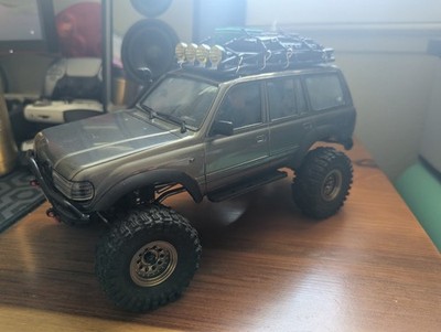 FMS FCX18 Toyota lc80 RC RTR upgraded custom with scale accessories