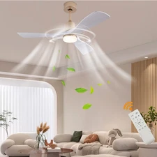 Indoor Ceiling Fan with Led Light Modern Ceiling Fan For Bedroom Living Room