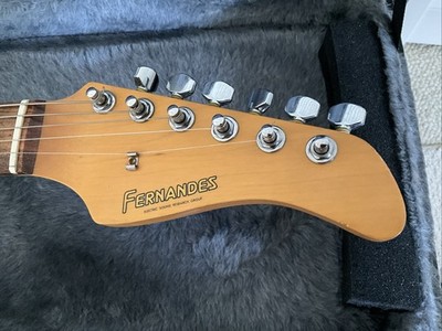 Fernandes Sustainer Green Guitar 1990-s Vintage Japan Needs