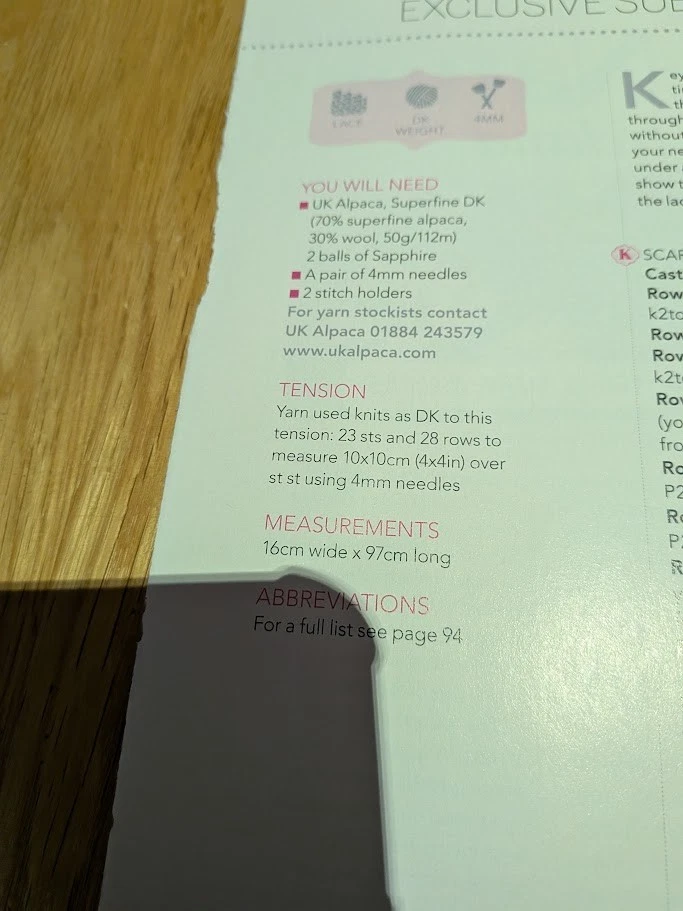 Lace Scarf Knitting Pattern. - Image 2 of 2