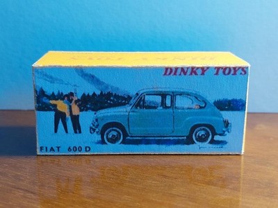     Dinky Toys 520 Fiat 600 D -Repro Box Matt 300g Druck&Verarb.GUT 