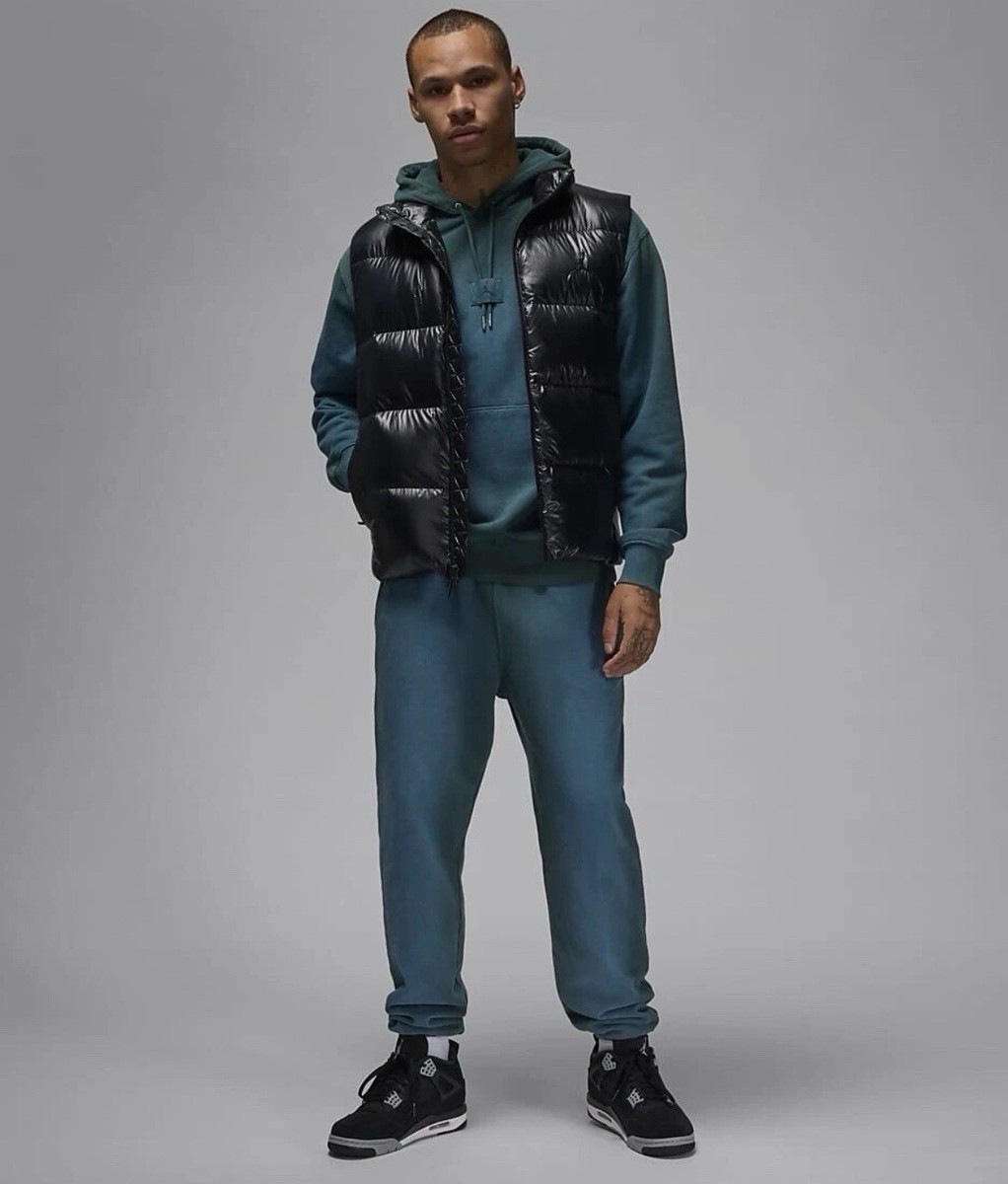 NEW Nike Air Jordan Men's Flight Down Puffer Vest Black MRSP $165