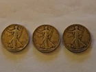 3 Walking Liberty Half Dollar Lot Silver Coin 1927 S 1934 S 1935 S All Mint Mark