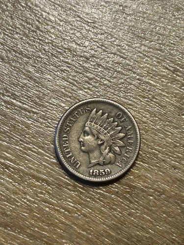 1859 Indian Cent VF+