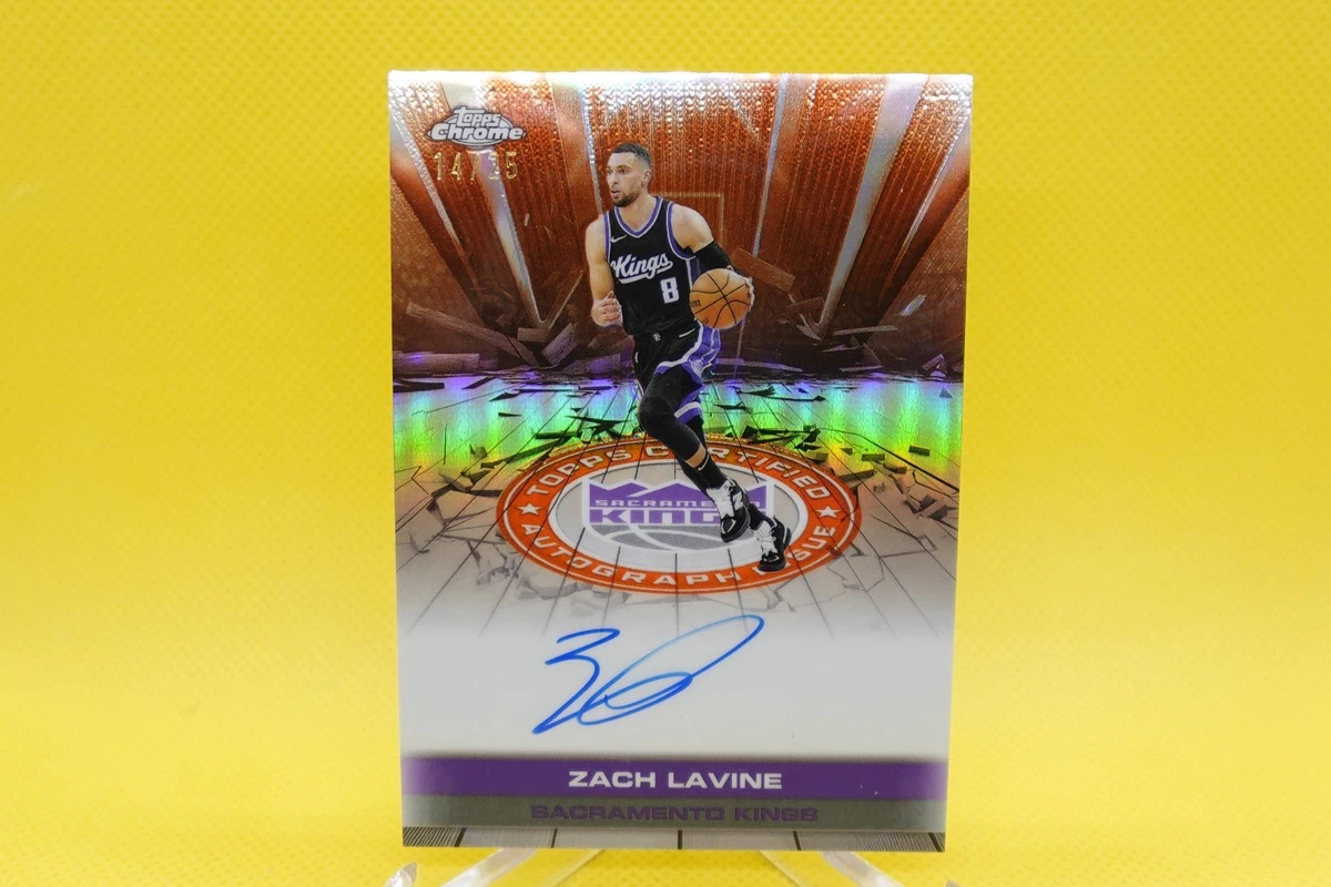 Zach LaVine Sports Trading Card Singles Autographed Basketball for