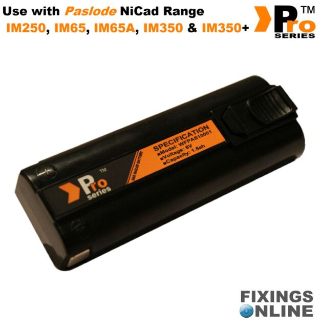 1 xPro Series batteries 6v Compatible withr paslode im350/350+/65/65A 007