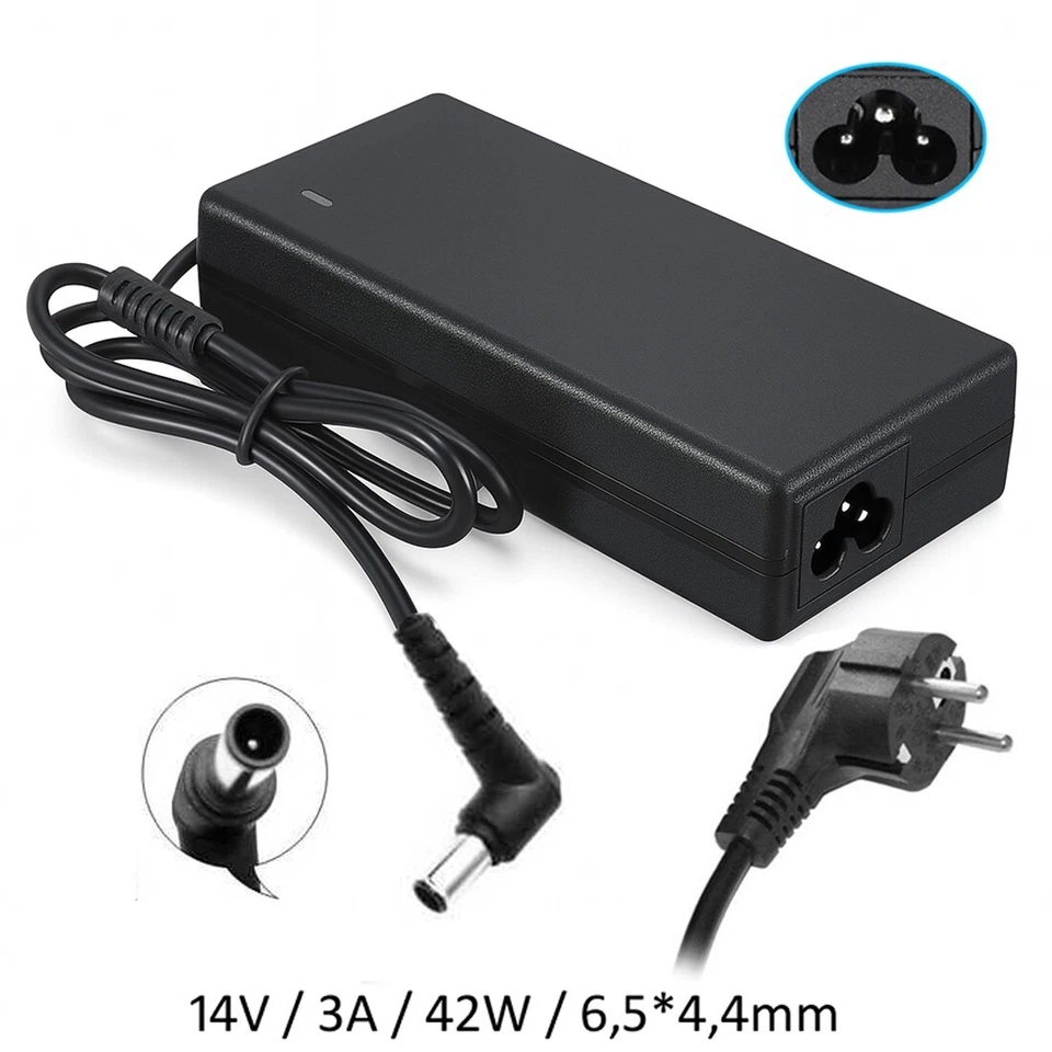 G26C Netzteil 14V 42W 3A Ladegerät mit 6.0x4.4mm Stecker für Laptop/Monitor