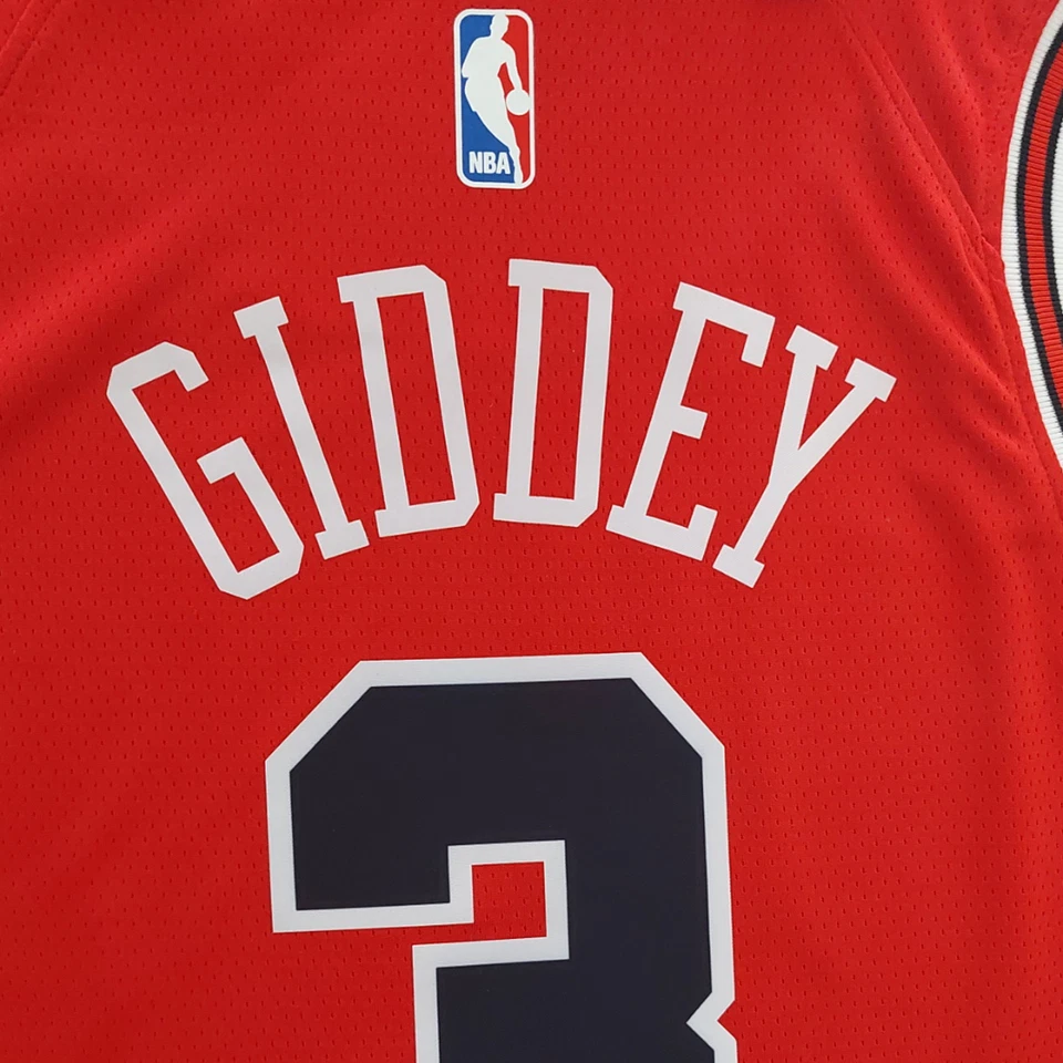 CHICAGO BULLS RED JERSEY Josh Giddey #3 Kids-Adult sizes - image 4 of 4