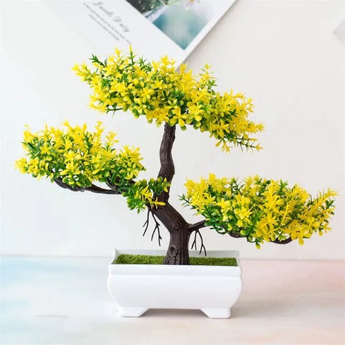 Artificiales Arboles Para Casa Con Maceta Pequeña Para Diseño Interior 2 Piezas - Picture 27 of 31
