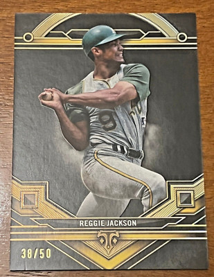 2024 Topps Triple Threads REGGIE JACKSON Yankees A's Athletics Onyx /50
