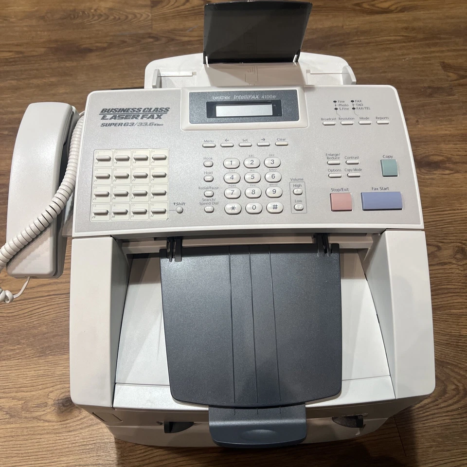 Brother intellifax 4100e Business Class Laser Fax/Copier Super G3/33.6Kbps - Image 2 of 2
