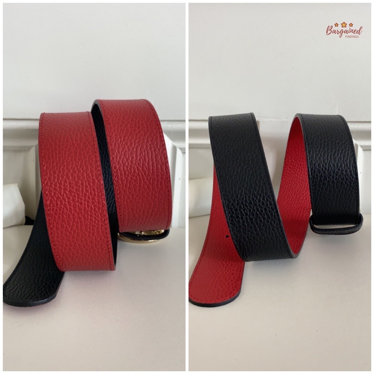 Gucci 1973 Reversible Black & Blue Pebbled Leather Belt with Dust Bag Size 95 Gucci Black/Blue Leather 1973 Reversible Belt 90 CM Gucci | TLC main image 2