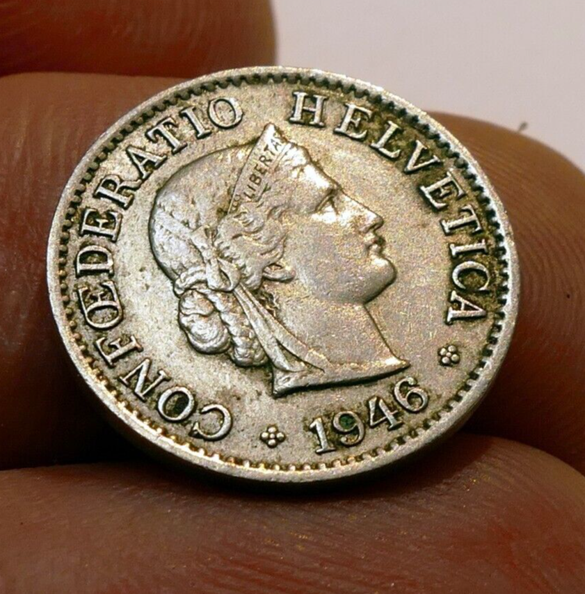 Coin Switzerland 1946 5 Rappen Confederatio Helvetica | eBay