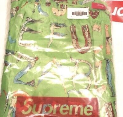 Supreme Alphabet Silk Pants XL Lime Rare New Skateboarding Supreme Alphabet Silk Pants XL Lime Rare New Skateboarding