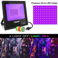 LED UV Black Light 150Watt UV-A Disco Halloween Christmas Music Stage Party Lamp