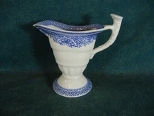 Spode Blue Jamestown New Stone Helmet Shape Creamer