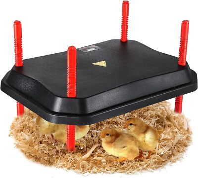 Chick Brooder Heater Plate with LCD Display, 12'' X 16'' 50W for 30 Chicks Large C