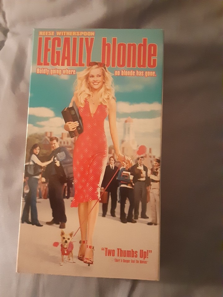 2001 LEGALLY BLONDE VHS TAPE COMEDY REESE WITHERSPOON LUKE WILSON SELMA