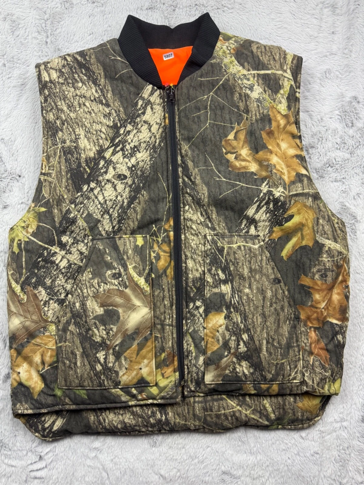 RedHead Vest Mens Extra Large Camouflage Reversible Orange Hunting Camping