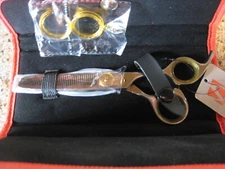 Sharf 6.5" Thinning Gold Touch T42 Grooming Shear - New/case/tags