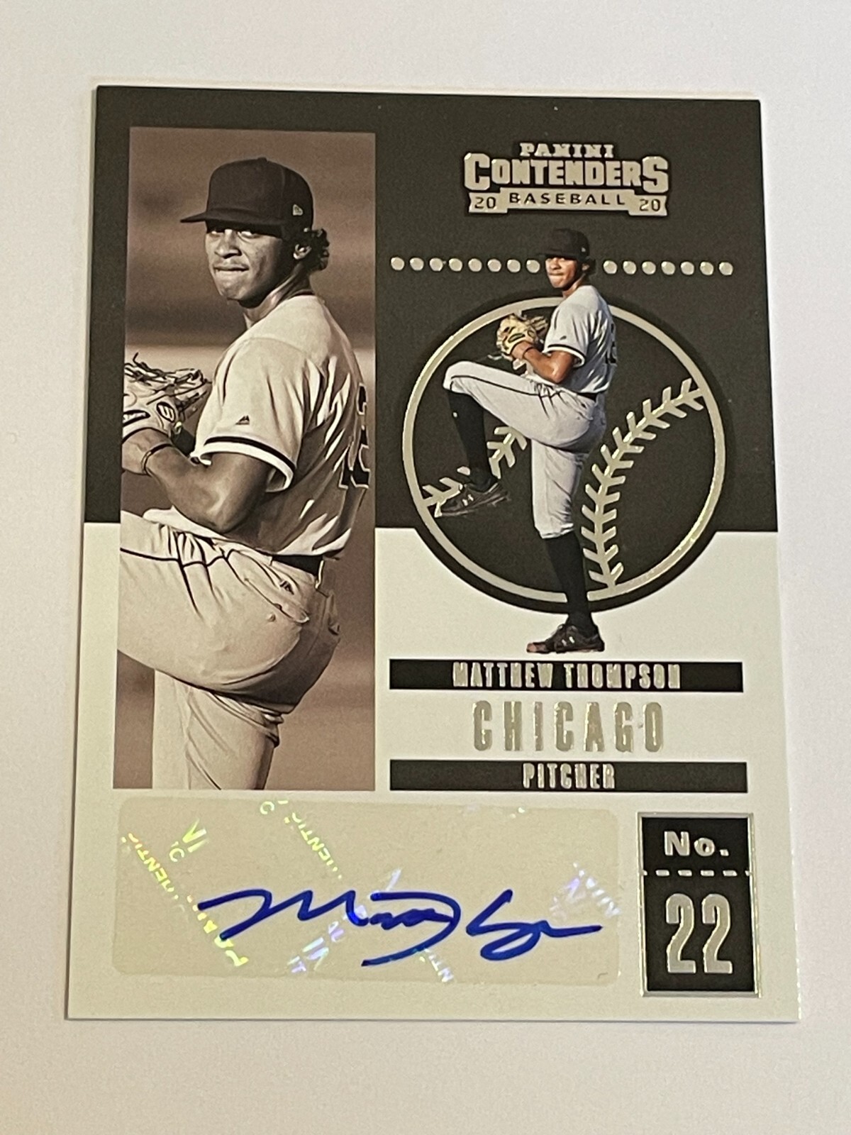 2020 Contenders Baseball Contenders Autograph - Matthew Thompson - White Sox