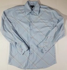EXPRESS PREMIUM WOVEN CLOTH Button Down Dress Shirt SZ LARGE
