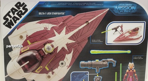 Star Wars Mission Fleet Ahsoka Tano Figura e Veicolo Delta-7 Jedi Starfighter - Foto 8 di 9