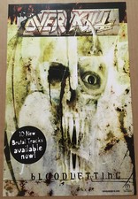 OVER KILL Ultra Rare 2000 PROMO POSTER 4 Bloodletting CD MINT 11x17 USA overkill