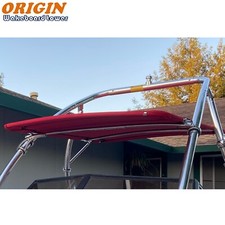 Wakeboard Tower Bimini Top PRO1350 Red 5 Years Warranty No Fading No Deformation