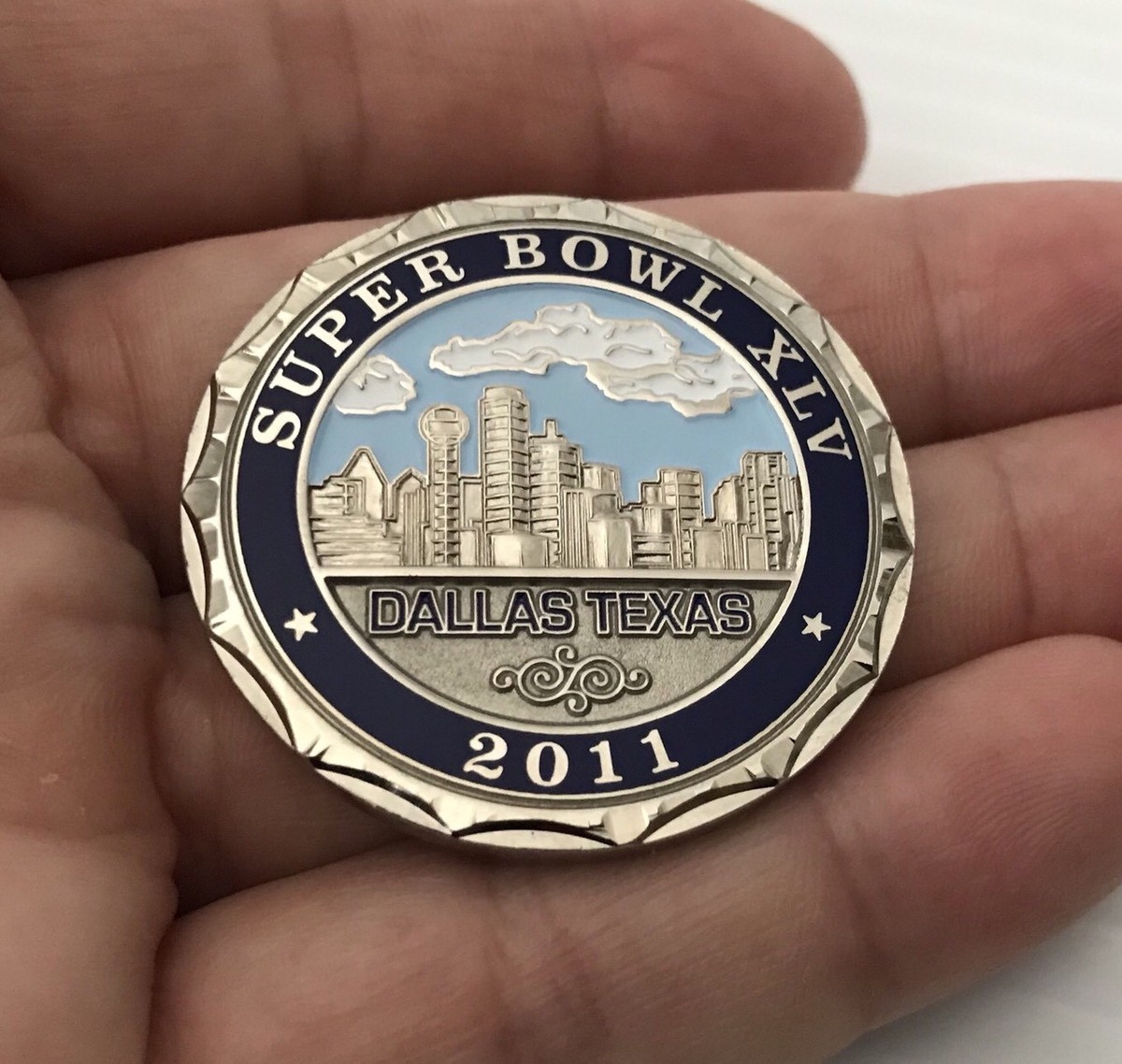 入手困難！レア！ChUB CiTy Super Bowl XLV 45 Dallas PD Police Challenge Coin Green Bay