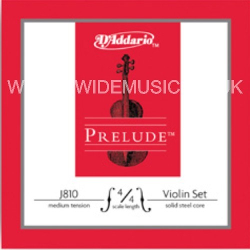 D'ADDARIO J810 Prelude Violin String Set - 4/4 Scale - with a choice of 3 gauges - Picture 3 of 4
