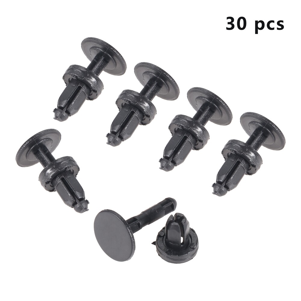 Citall Black 10pcs Nylon Fender Cowl Panel Push-type Retainer Rivet Clips For Ho - Foto 6
