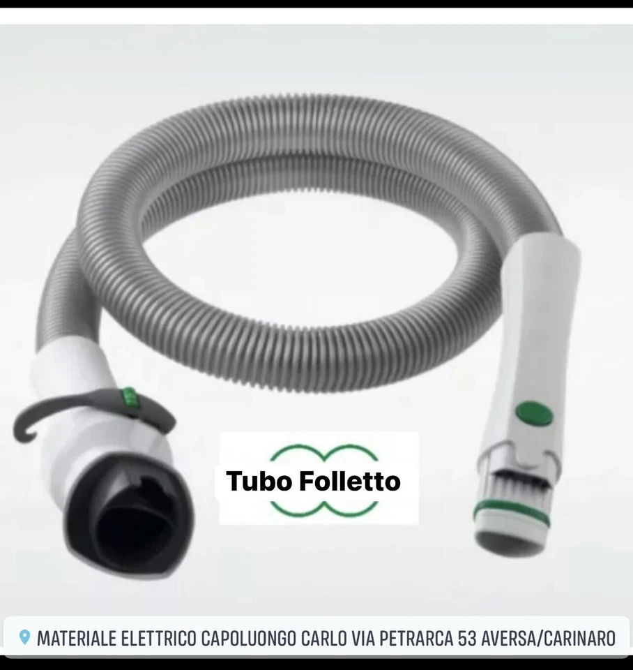 VORWERK FOLLETTO COMPATIBILE TUBO BIANCO CON SPALLACCIO FOLLETTO VK 130 131 135 136 140 150 200 220S NEW