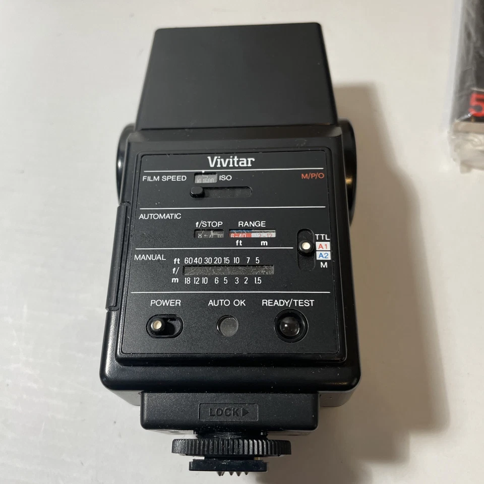 Vivitar 550FD TTL Auto Flash in Original Box - Read UNTESTED (4 Parts) - Image 2 of 4