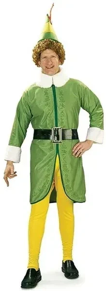 Kerst harlekijn elf kostuum voor heren - Verkleedkleding