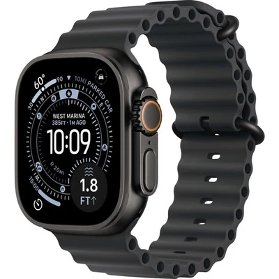 Apple Watch Ultra 3 GPS + Cellular 49 mm Titangehäuse Ocean Band Schwarz