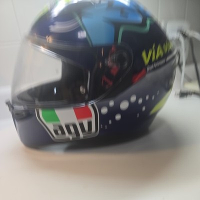 AGV K3 SV Helmet Rossi Misano 2015 Motorcycle Size Small Via Via Via! 0T43H