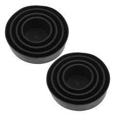 2PCS Car LED Headlight Dust Covers 45-90mm Rubber Seal Waterproof Dustproof